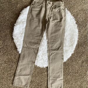 7 for all Mankind The Straight Jeans Cotton Tan Gray Womens Size 16